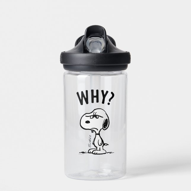 Erdnüsse | Snoopy Wonders Warum? Trinkflasche (Vorne)