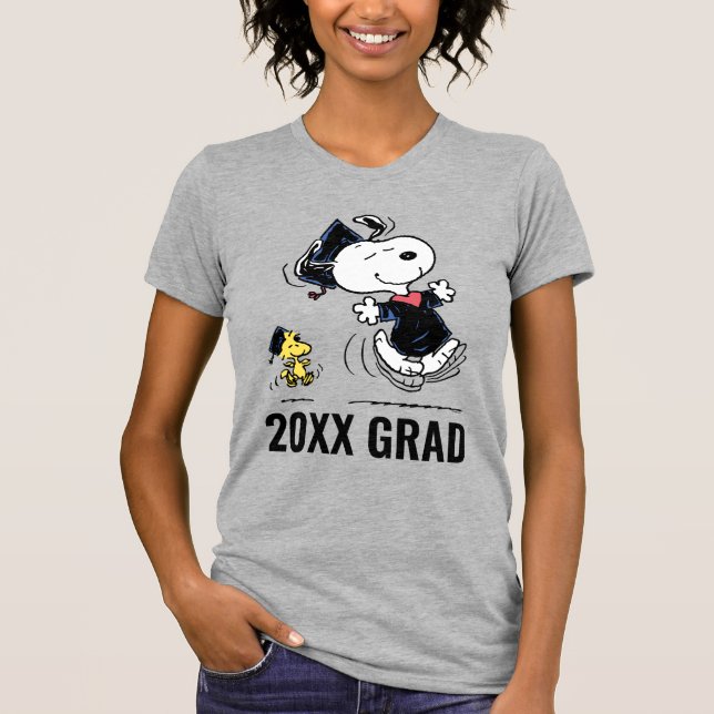 Erdnüsse | Snoopy & Woodstock Abschluss T-Shirt (Vorderseite)