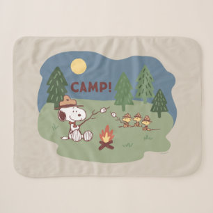 Erdnüsse   Snoopy & Woodstock am Campfire Sherpadecke