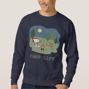 Erdnüsse   Snoopy & Woodstock am Campfire Sweatshirt