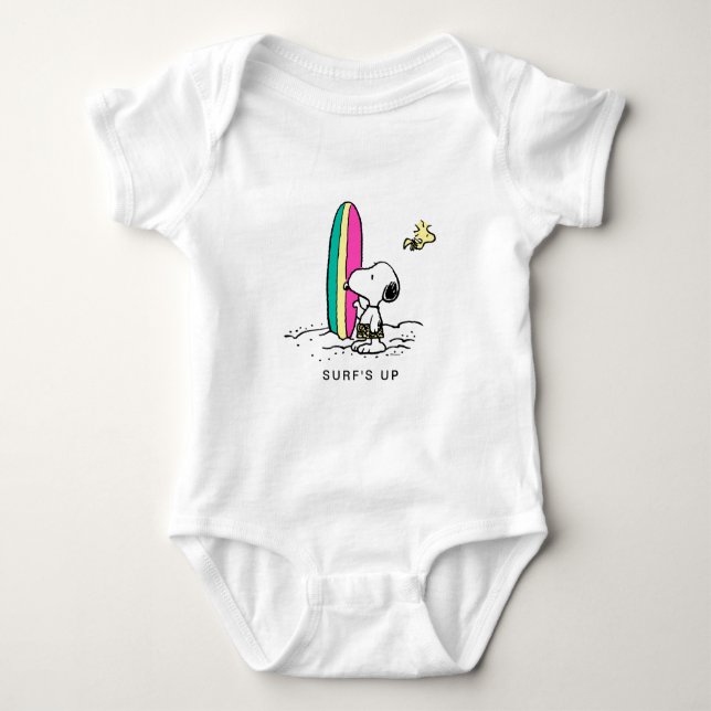 Erdnüsse | Snoopy & Woodstock Baby Strampler (Vorderseite)