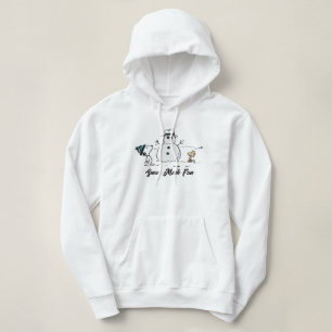 Erdnüsse   Snoopy & Woodstock Bau a Snowman Hoodie