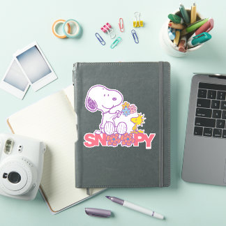Erdnüsse | Snoopy & Woodstock-Blume Aufkleber