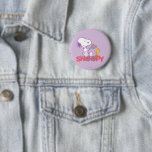 Erdnüsse | Snoopy & Woodstock-Blume Button<br><div class="desc">Karo dieses lustige Design aus Erdnüssen mit Snoopy und Woodstock.</div>
