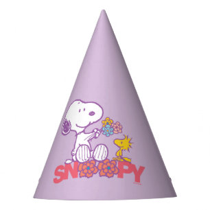 Erdnüsse   Snoopy & Woodstock-Blume Partyhütchen