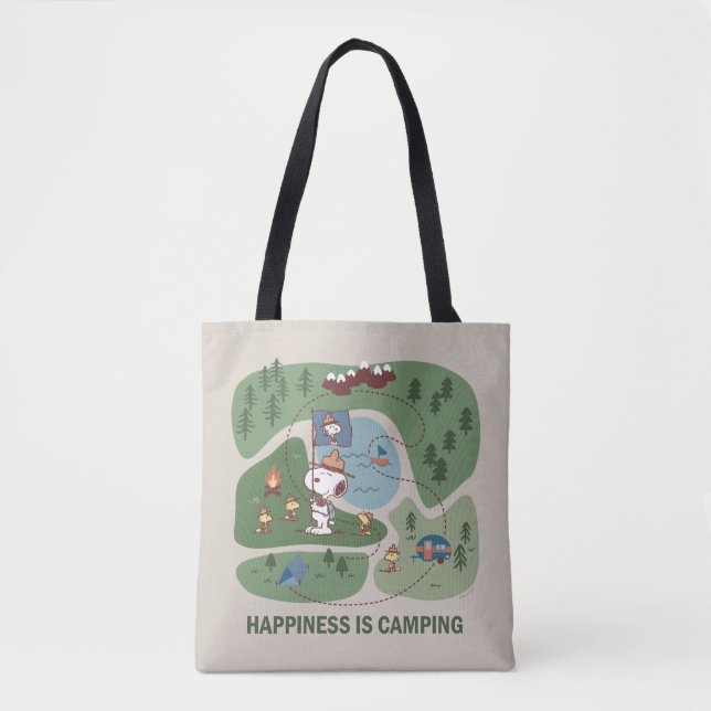 Erdnüsse | Snoopy & Woodstock Camp Karte Tasche (Vorderseite)