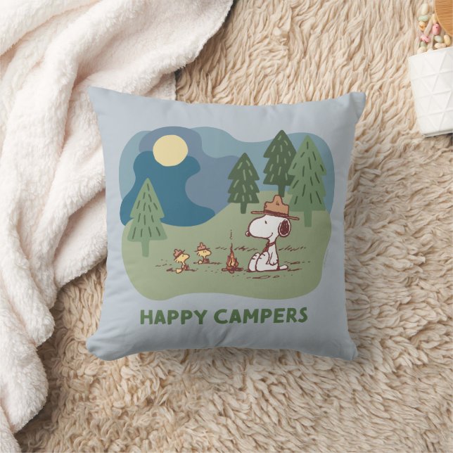 Erdnüsse | Snoopy & Woodstock Camp Kissen (Decke)