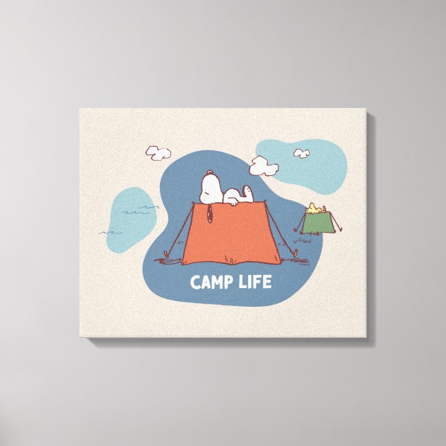 Erdnüsse | Snoopy & Woodstock Camp Life Leinwanddruck (Vorderseite)