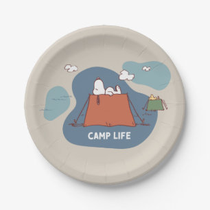 Erdnüsse   Snoopy & Woodstock Camp Life Pappteller