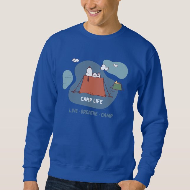 Erdnüsse | Snoopy & Woodstock Camp Life Sweatshirt (Vorderseite)