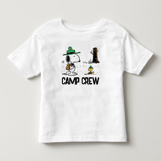 Erdnüsse | Snoopy & Woodstock Camping Kleinkind T-shirt (Vorderseite)