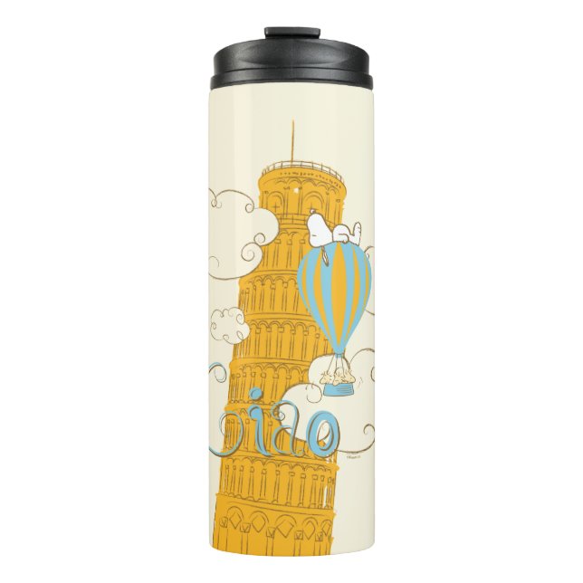 Erdnüsse | Snoopy & Woodstock Ciao Thermosbecher (Vorderseite)