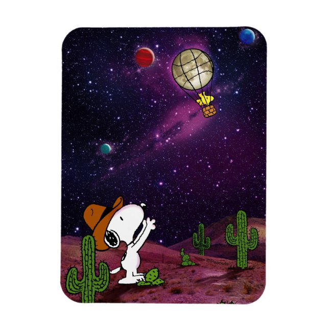 Erdnüsse | Snoopy & Woodstock Cowboy Magnet (Vertikal)