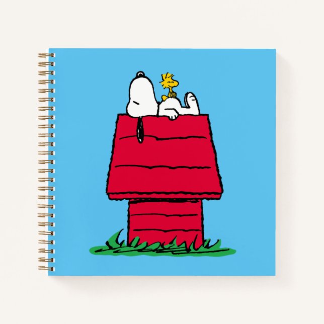 Erdnüsse | Snoopy & Woodstock Doghouse Notizbuch (Vorderseite)