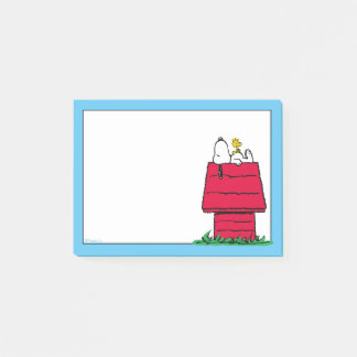 Erdnüsse | Snoopy & Woodstock Doghouse Post-it Klebezettel