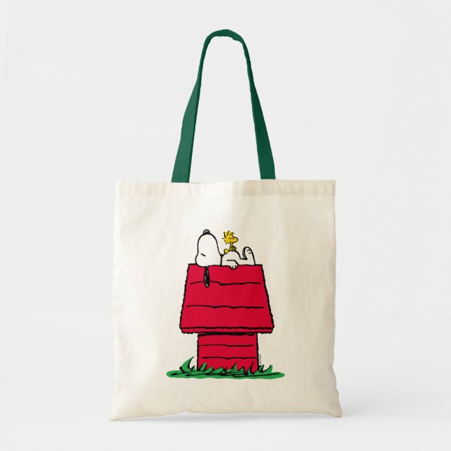 Erdnüsse | Snoopy & Woodstock Doghouse Tragetasche (Vorne)