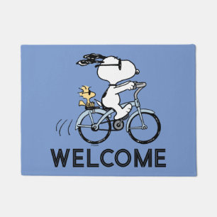 Erdnüsse   Snoopy & Woodstock Fahrrad Fußmatte