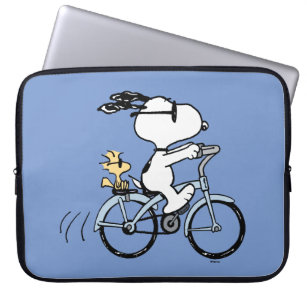 Erdnüsse   Snoopy & Woodstock Fahrrad Laptopschutzhülle