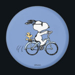 Erdnüsse | Snoopy & Woodstock Fahrrad Magnet<br><div class="desc">Karo in diesem phantastischen Erdnussdesign mit Snoopy und Woodstock.</div>