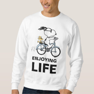 Erdnüsse Snoopy & Woodstock Fahrrad Sweatshirt