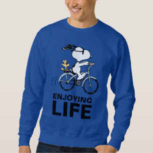 Erdnüsse Snoopy & Woodstock Fahrrad Sweatshirt