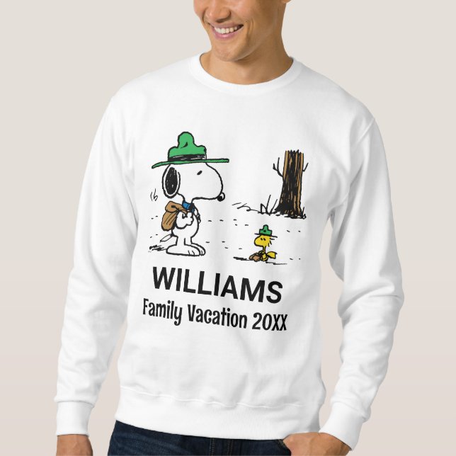 Erdnüsse | Snoopy & Woodstock Familienurlaub Sweatshirt (Vorderseite)