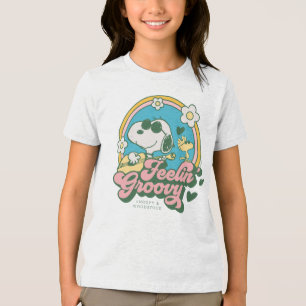 Erdnüsse Snoopy & Woodstock Feelin'Groovy Tri-Blend Shirt
