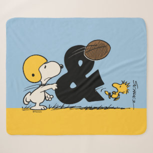 Erdnüsse   Snoopy & Woodstock Football Sherpadecke