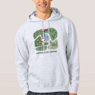 Erdnüsse Snoopy & Woodstock Glück ist Camping Hoodie