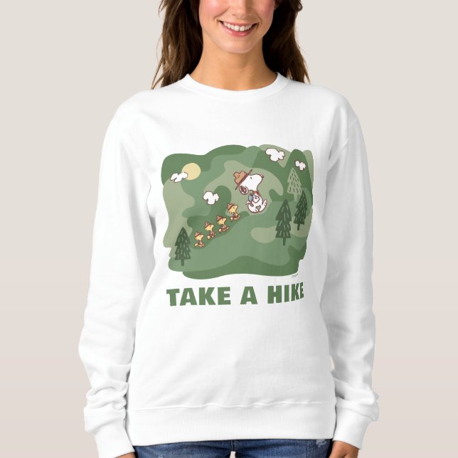 Erdnüsse | Snoopy & Woodstock Glück ist Wandern Sweatshirt (Vorderseite)