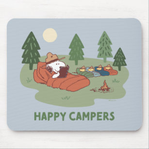 Erdnüsse   Snoopy & Woodstock Happy Campers Mousepad