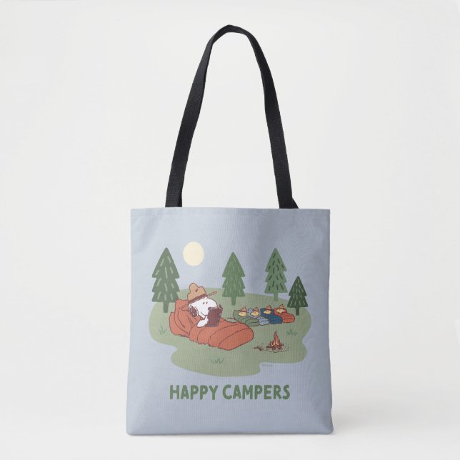 Erdnüsse | Snoopy & Woodstock Happy Campers Tasche (Vorderseite)