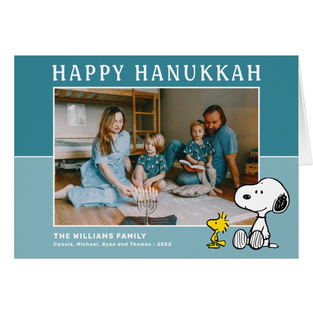 Erdnüsse | Snoopy & Woodstock Happy Hanukkah (Vorderseite (Horizontal))