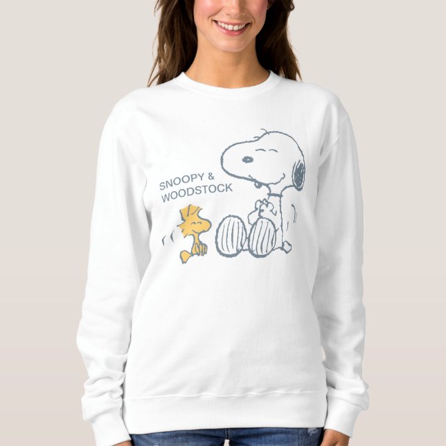 Erdnüsse | Snoopy & Woodstock Happy Sweatshirt (Vorderseite)