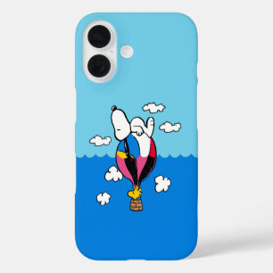 Erdnüsse Snoopy & Woodstock Heißluftballon iPhone 16 Hülle