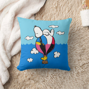Erdnüsse   Snoopy & Woodstock Heißluftballon Kissen