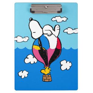 Erdnüsse Snoopy & Woodstock Heißluftballon Klemmbrett