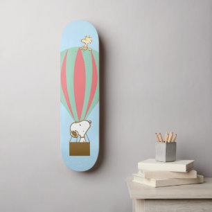 Erdnüsse Snoopy & Woodstock Heißluftballon Skateboard