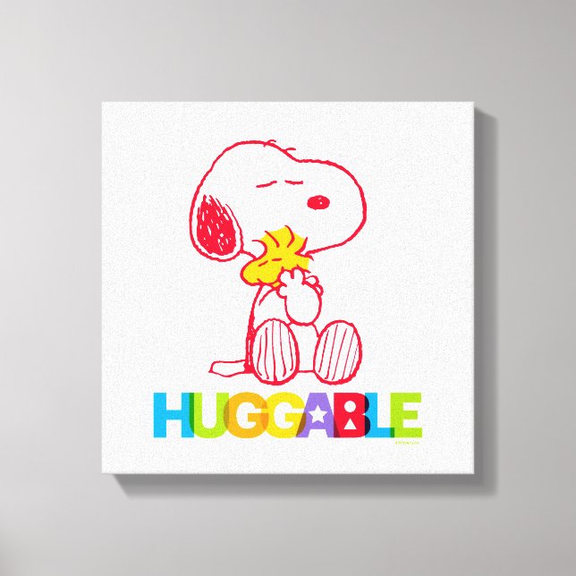 Erdnüsse | Snoopy & Woodstock Huggable Leinwanddruck (Vorderseite)