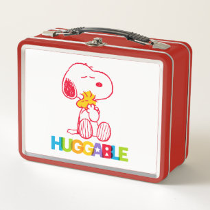 Erdnüsse Snoopy & Woodstock Huggable Metall Brotdose