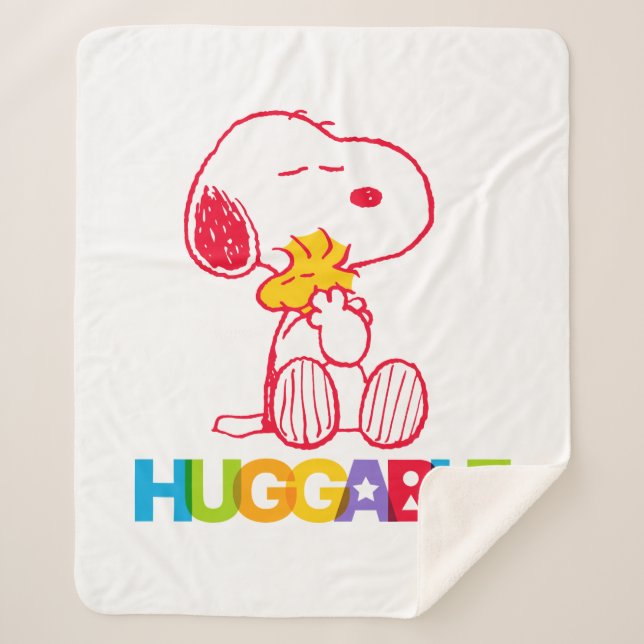 Erdnüsse | Snoopy & Woodstock Huggable Sherpadecke (Vorderseite)