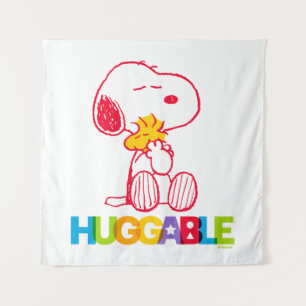 Erdnüsse Snoopy & Woodstock Huggable Wandteppich
