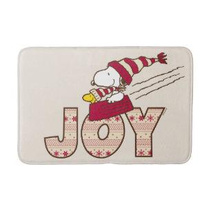 Erdnüsse   Snoopy & Woodstock Joy Sled Ride Badematte