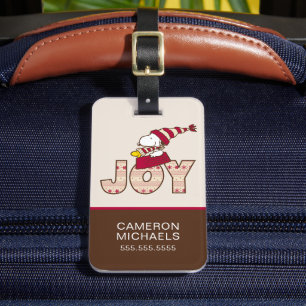 Erdnüsse Snoopy & Woodstock Joy Sled Ride Gepäckanhänger