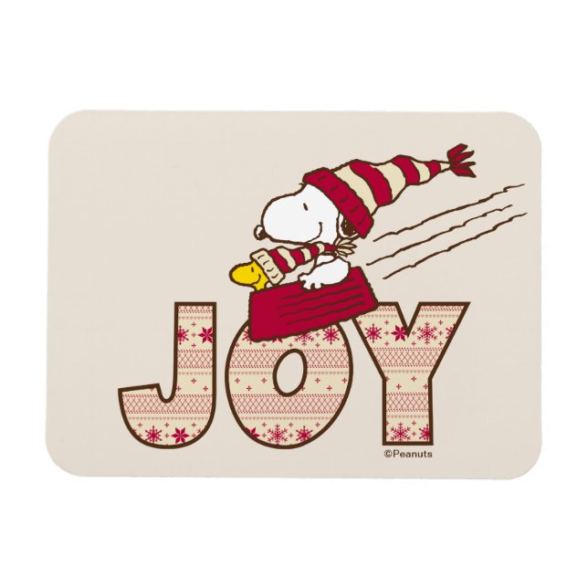Erdnüsse | Snoopy & Woodstock Joy Sled Ride Magnet (Horizontal)