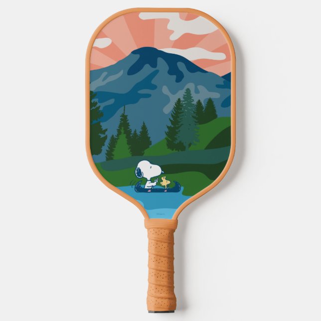 Erdnüsse | Snoopy & Woodstock Kanu Pickleball Schläger (Vorderseite)