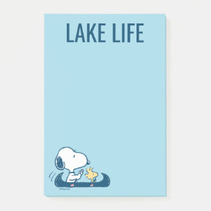 Erdnüsse Snoopy & Woodstock Kanu Post-it Klebezettel