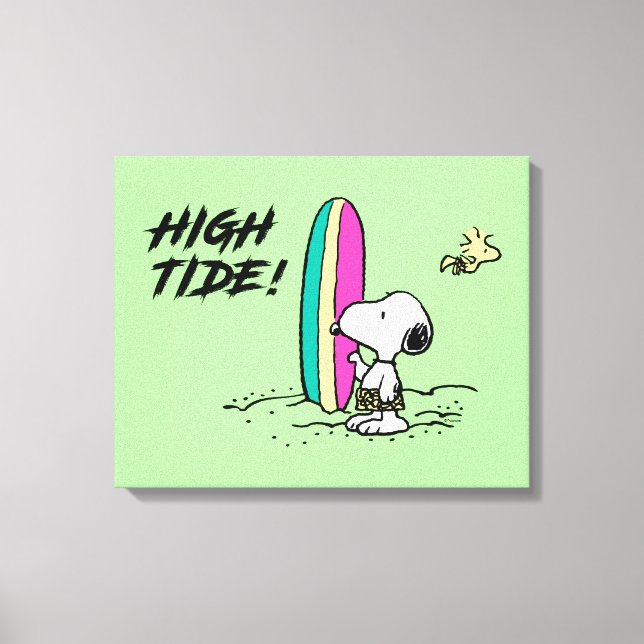 Erdnüsse | Snoopy & Woodstock Leinwanddruck (Vorderseite)