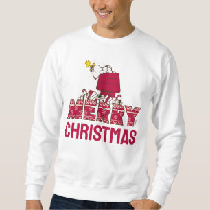 Erdnüsse   Snoopy & Woodstock Merry Ugly Sweater Sweatshirt