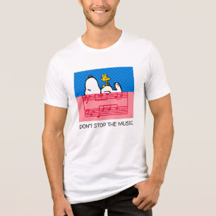 Erdnüsse Snoopy & Woodstock Music & Polka Dots Tri-Blend Shirt